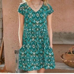 Garnet Hill Summer Day Drop waist Dress Size 4